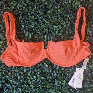 L*Space Pointelle Camellia Bikini Swim Top